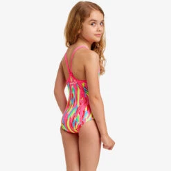 Funkita - Feather Flock - Toddler Girls Eco Printed One Piece -Swim and Beyond funkita feather flock toddler girls eco printed one piece 4