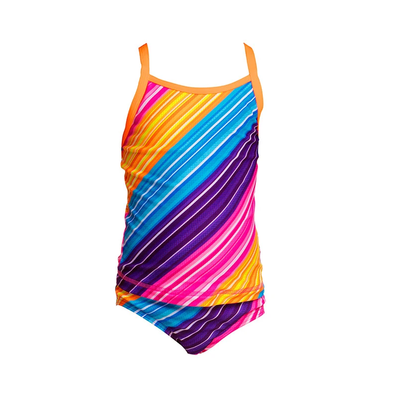 Funkita - Fine Lines - Toddlers Girls Tankini Two Piece 2 Funkita - Fine Lines - Toddlers Girls Tankini Two Piece - Image 2