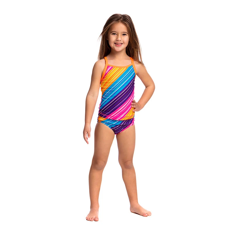 Funkita - Fine Lines - Toddlers Girls Tankini Two Piece 4 Funkita - Fine Lines - Toddlers Girls Tankini Two Piece - Image 4