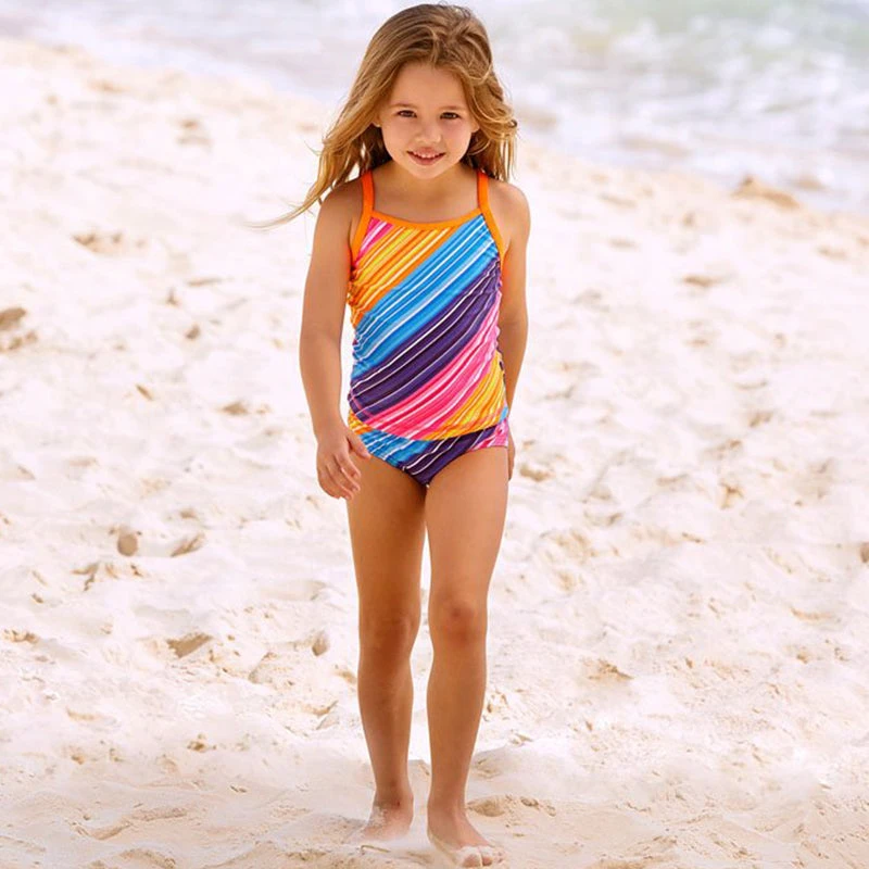 Funkita - Fine Lines - Toddlers Girls Tankini Two Piece 5 Funkita - Fine Lines - Toddlers Girls Tankini Two Piece - Image 5
