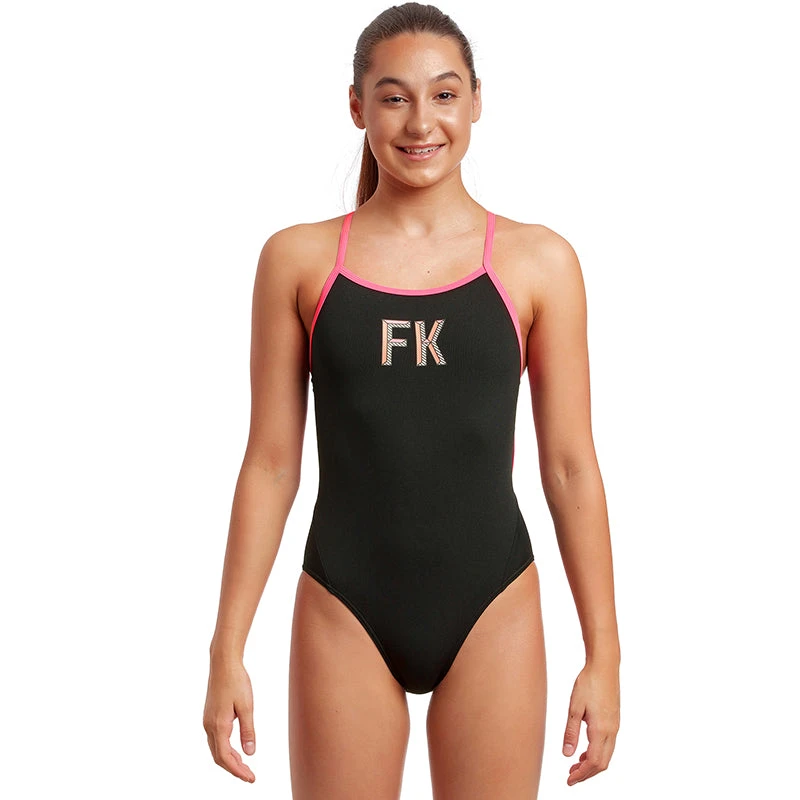 Funkita - FK Pink - Girls Twisted One Piece 1 Funkita - FK Pink - Girls Twisted One Piece