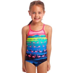 Funkita - Flamingo Flood - Toddler Girls Printed One Piece