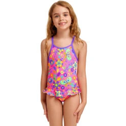 Funkita - Flower Bed - Toddler Girls Belted Frill One Piece