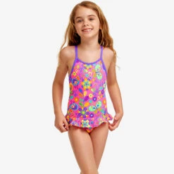 Funkita - Flower Bed - Toddler Girls Belted Frill One Piece 7 Funkita - Flower Bed - Toddler Girls Belted Frill One Piece -Swim and Beyond funkita flower bed toddler girls belted frill one piece 4