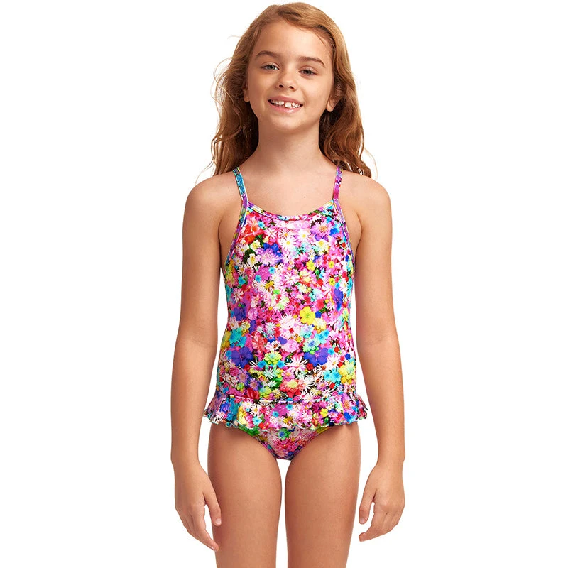 Funkita - Garden Party - Toddler Girl's Belted Frill One Piece 1 Funkita - Garden Party - Toddler Girl's Belted Frill One Piece