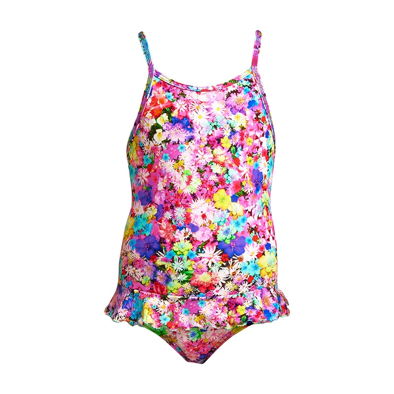 Funkita - Garden Party - Toddler Girl's Belted Frill One Piece 2 Funkita - Garden Party - Toddler Girl's Belted Frill One Piece - Image 2
