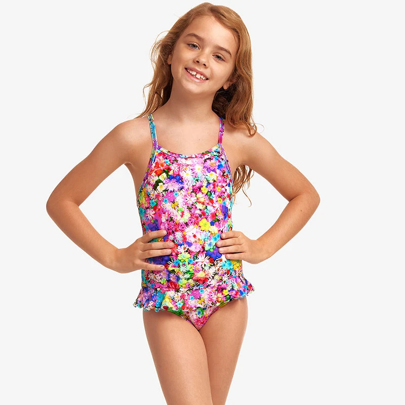 Funkita - Garden Party - Toddler Girl's Belted Frill One Piece 4 Funkita - Garden Party - Toddler Girl's Belted Frill One Piece - Image 4
