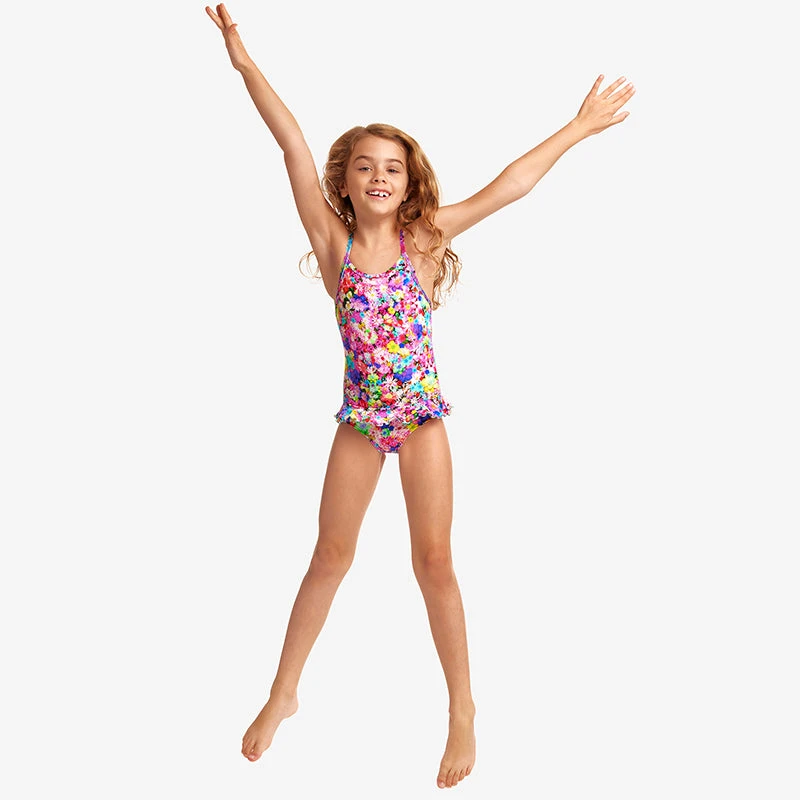 Funkita - Garden Party - Toddler Girl's Belted Frill One Piece 5 Funkita - Garden Party - Toddler Girl's Belted Frill One Piece - Image 5