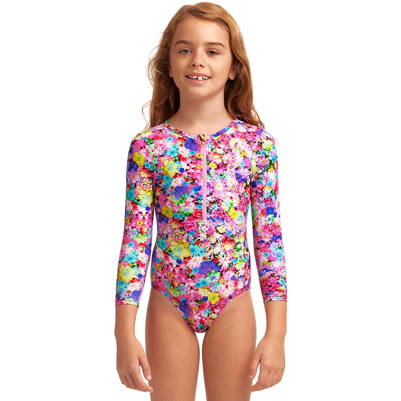 Funkita - Garden Party - Toddler Girls Sun Cover One Piece 1 Funkita - Garden Party - Toddler Girls Sun Cover One Piece