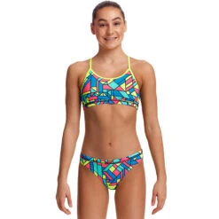 Funkita - Gettin Jiggy - Girls Racerback Two Piece