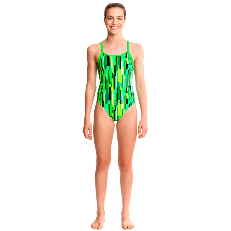 Funkita - Acid Rain - Girls Diamond Back One Piece 3 Funkita - Acid Rain - Girls Diamond Back One Piece - Image 3