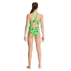 Funkita - Fluro Fracture - Girls Diamond Back One Piece 6 Funkita - Fluro Fracture - Girls Diamond Back One Piece -Swim and Beyond funkita girls swimwear fluro fracture diamond back one piece 3