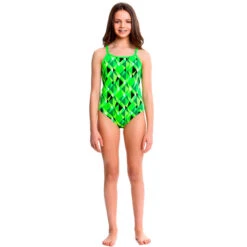 Funkita - Kryptonic Clash - Girls Diamond Back One Piece 5 Funkita - Kryptonic Clash - Girls Diamond Back One Piece -Swim and Beyond funkita girls swimwear kryptonic clash diamond back one piece 3