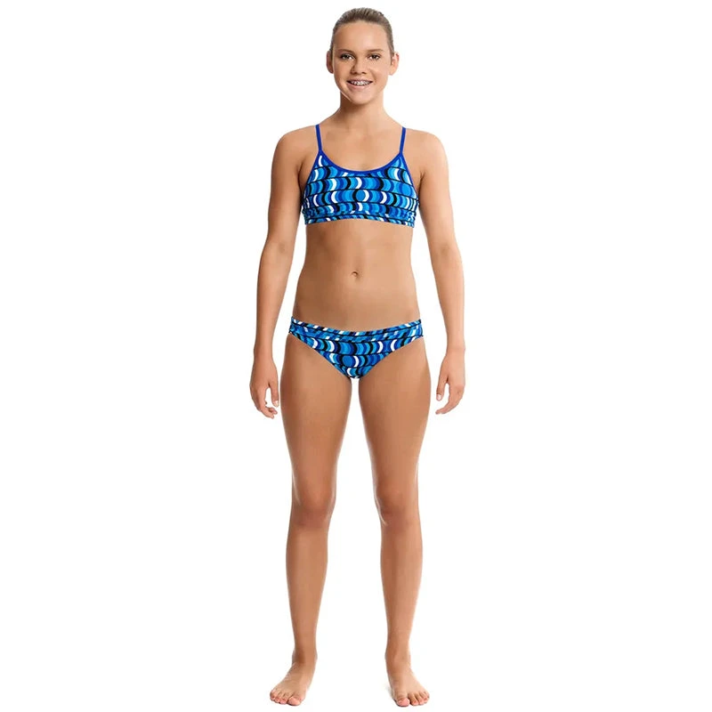 Funkita - Sea Sculptures - Girls Racerback Two Piece 3 Funkita - Sea Sculptures - Girls Racerback Two Piece - Image 3