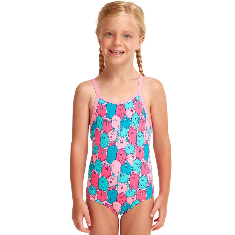 Funkita - Happy Blobs - Toddler Girls Printed One Piece 1 Funkita - Happy Blobs - Toddler Girls Printed One Piece
