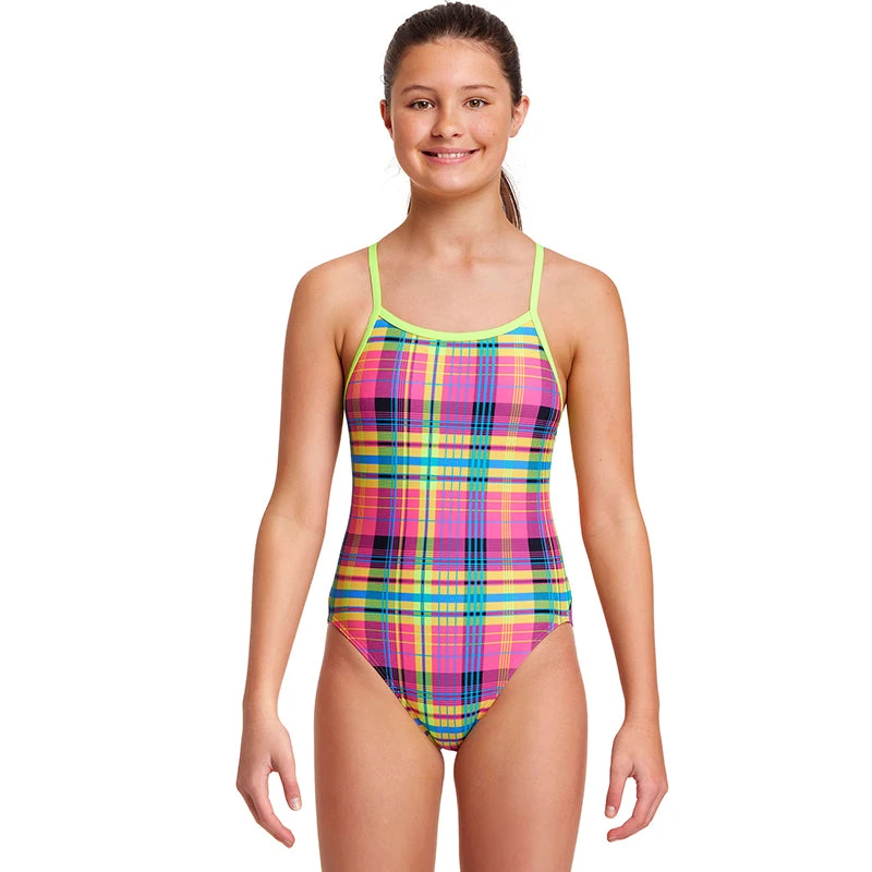 Funkita - Happy Highlander - Girls Single Strap One Piece 1 Funkita - Happy Highlander - Girls Single Strap One Piece