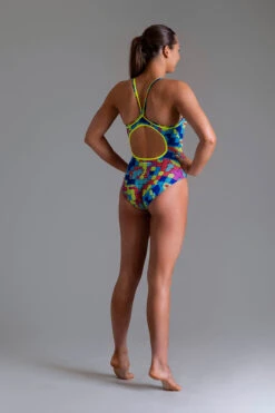 Funkita - Heat Map - Ladies Diamond Back One Piece -Swim and Beyond funkita heat map ladies diamond back one piece 6