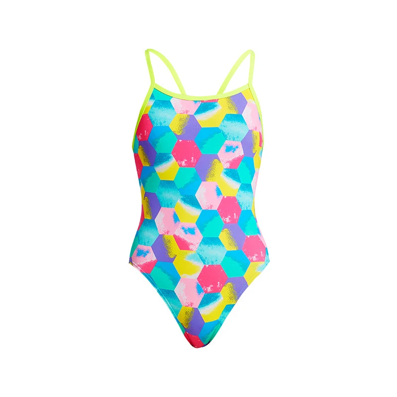 Funkita - Hexy Back - Girls Single Strap One Piece 2 Funkita - Hexy Back - Girls Single Strap One Piece - Image 2