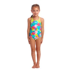 Funkita - Hexy Back - Toddler Girls Printed One Piece -Swim and Beyond funkita hexy back toddler girls printed one piece 1
