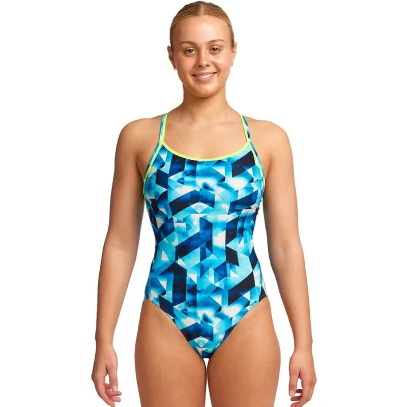 Funkita - Hidden Depths - Ladies Diamond Back One Piece 1 Funkita - Hidden Depths - Ladies Diamond Back One Piece