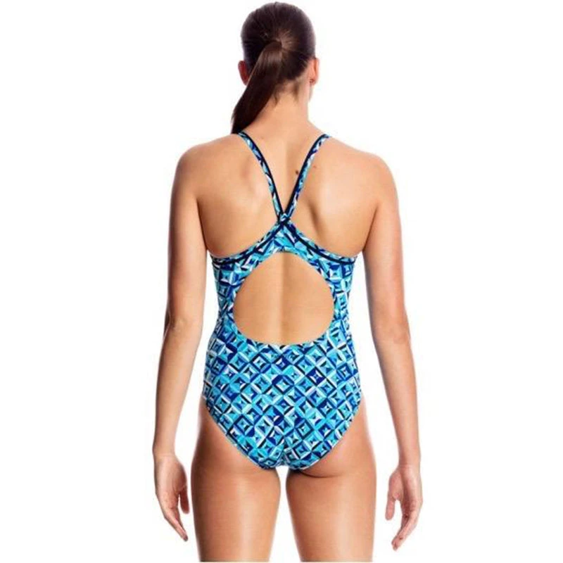 Funkita - Ice Attack - Ladies Diamond Back One Piece 3 Funkita - Ice Attack - Ladies Diamond Back One Piece - Image 3