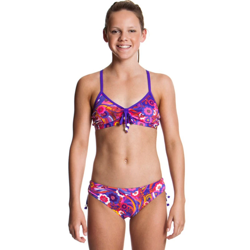 Funkita - Kiss Me Quick - Girls Tie Detail Two Piece 1 Funkita - Kiss Me Quick - Girls Tie Detail Two Piece