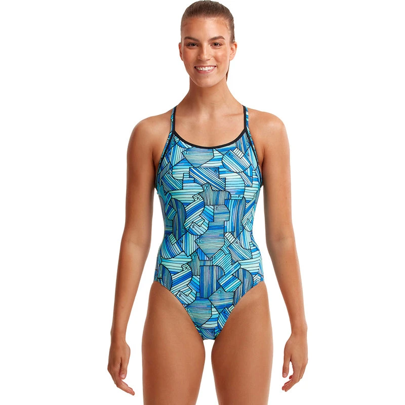 Funkita - Land Grab - Ladies Diamond Back One Piece 1 Funkita - Land Grab - Ladies Diamond Back One Piece