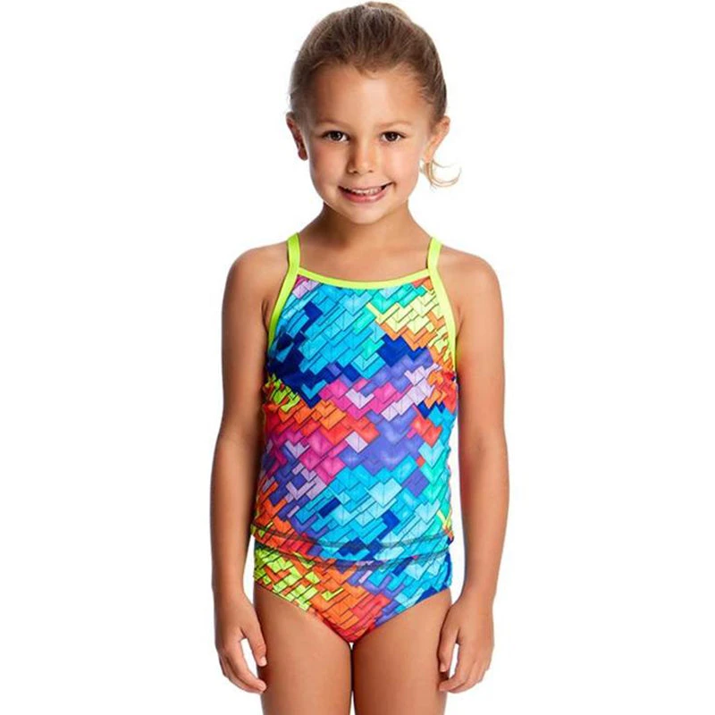Funkita - Layer Cake - Toddlers Girls Tankini Two Piece 1 Funkita - Layer Cake - Toddlers Girls Tankini Two Piece