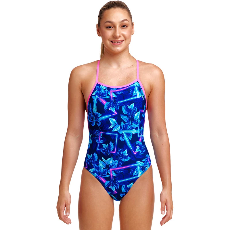 Funkita - Leaf Laser - Girls Strapped In One Piece 1 Funkita - Leaf Laser - Girls Strapped In One Piece