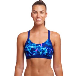 Funkita - Leaf Laser - Ladies Hold Steady Crop Top