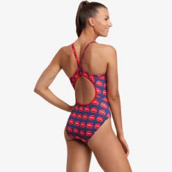 Funkita - Lip Service - Ladies Diamond Back One Piece -Swim and Beyond funkita lip service ladies diamond back one piece 4