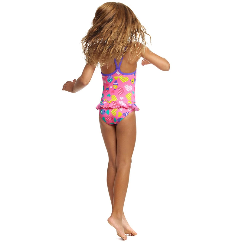 Funkita - Lolly Fish - Toddler Girl's Belted Frill One Piece 4 Funkita - Lolly Fish - Toddler Girl's Belted Frill One Piece - Image 4