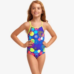 Funkita - Love Bite - Toddler Girls Printed One Piece -Swim and Beyond funkita love bite toddler girls printed one piece 4
