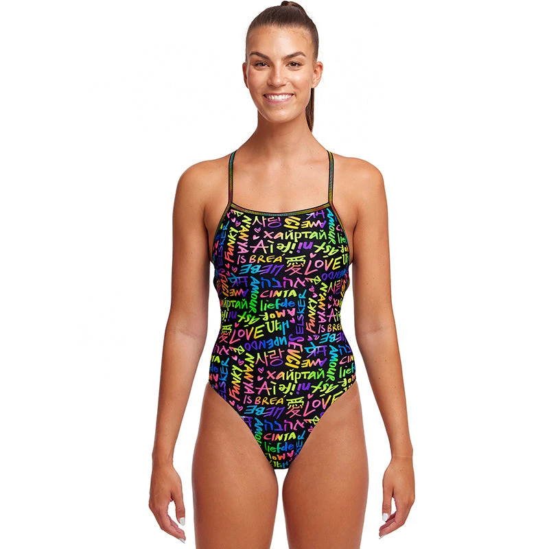 Funkita - Love Funky - Ladies Strapped In One Piece 1 Funkita - Love Funky - Ladies Strapped In One Piece