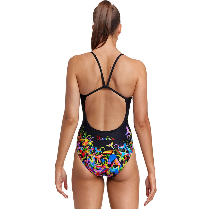 Funkita - Macaw Magic - Ladies Single Strap One Piece 3 Funkita - Macaw Magic - Ladies Single Strap One Piece - Image 3
