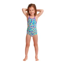 Funkita - Mint Strips - Toddler Girls Printed One Piece 7 Funkita - Mint Strips - Toddler Girls Printed One Piece -Swim and Beyond funkita mint strips toddler girls printed one piece 4