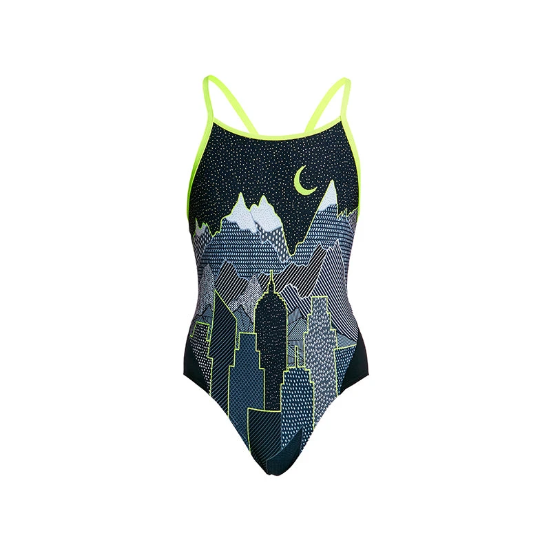 Funkita - Moonlighting - Girls Diamond Back One Piece 2 Funkita - Moonlighting - Girls Diamond Back One Piece - Image 2