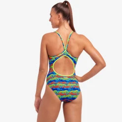 Funkita - No Cheating - Ladies Eco Diamond Back One Piece -Swim and Beyond funkita no cheating ladies eco diamond back one piece 4