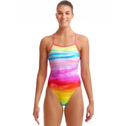 Funkita - Ocean Ink - Ladies Tie Me Tight One Piece