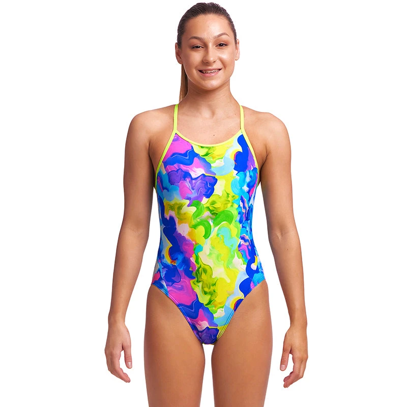 Funkita - Pablo's Pizza - Girls Diamond Back One Piece 1 Funkita - Pablo's Pizza - Girls Diamond Back One Piece