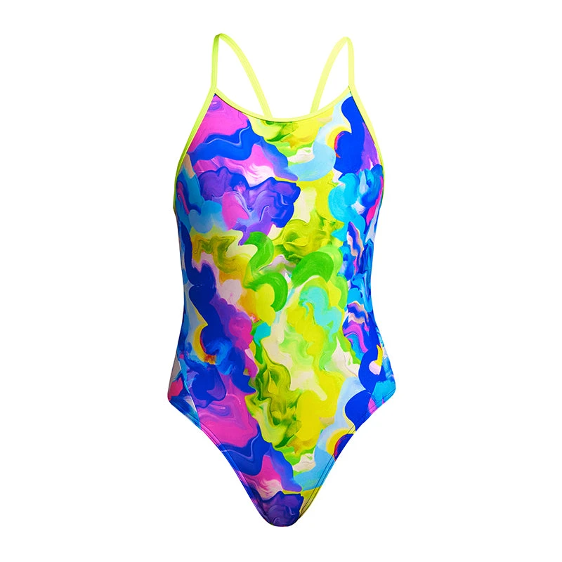 Funkita - Pablo's Pizza - Girls Diamond Back One Piece 2 Funkita - Pablo's Pizza - Girls Diamond Back One Piece - Image 2
