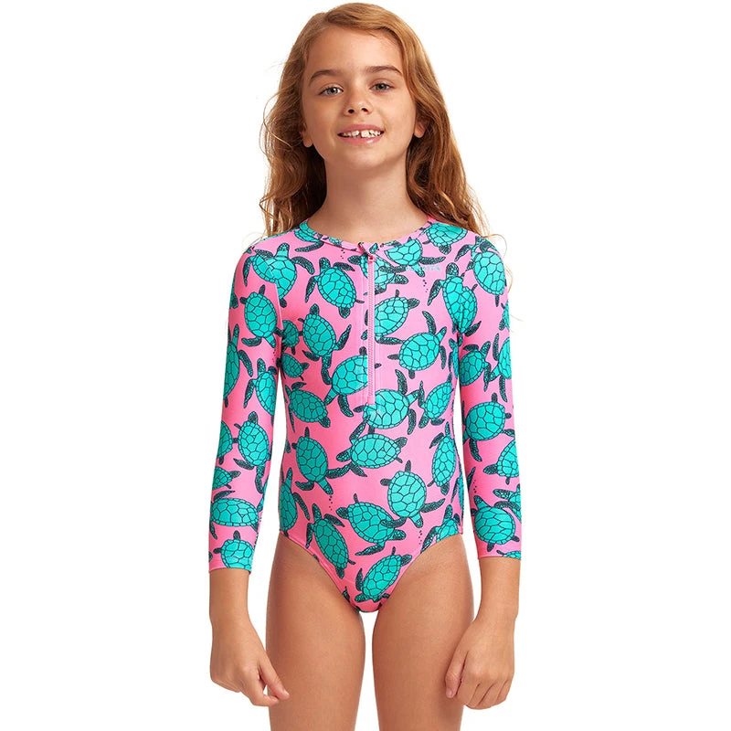 Funkita - Paddling Pink - Toddler Girls Sun Cover One Piece 1 Funkita - Paddling Pink - Toddler Girls Sun Cover One Piece