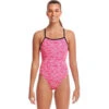 Funkita - Painted Pink - Ladies Eco Tie Me Tight One Piece
