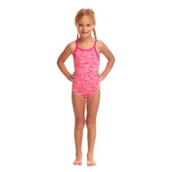 Funkita - Painted Pink - Toddler Girls Eco One Piece -Swim and Beyond funkita painted pink toddler girls eco one piece 5