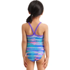 Funkita - Pastel Palm - Toddler Girl's Swim Steady Tankini & Brief -Swim and Beyond funkita pastel palm toddler girls swim steady tankini brief 3
