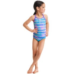 Funkita - Pastel Palm - Toddler Girl's Swim Steady Tankini & Brief -Swim and Beyond funkita pastel palm toddler girls swim steady tankini brief 4