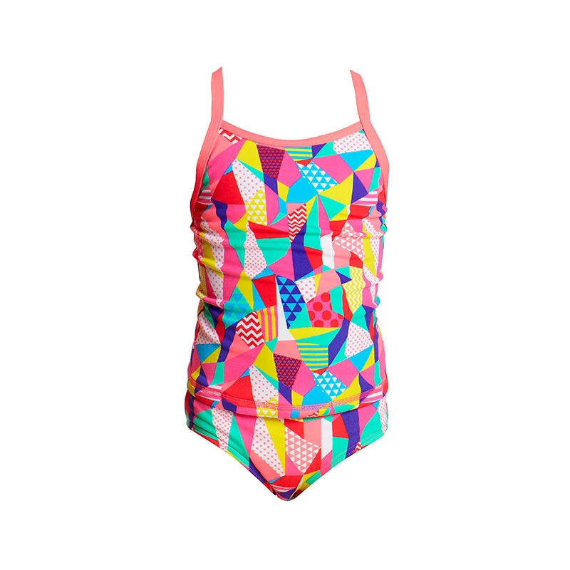 Funkita - Pastel Patch - Toddlers Girls Tankini Two Piece 2 Funkita - Pastel Patch - Toddlers Girls Tankini Two Piece - Image 2