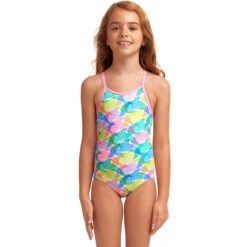 Funkita - Pastel Porpie - Toddler Girls Eco Printed One Piece