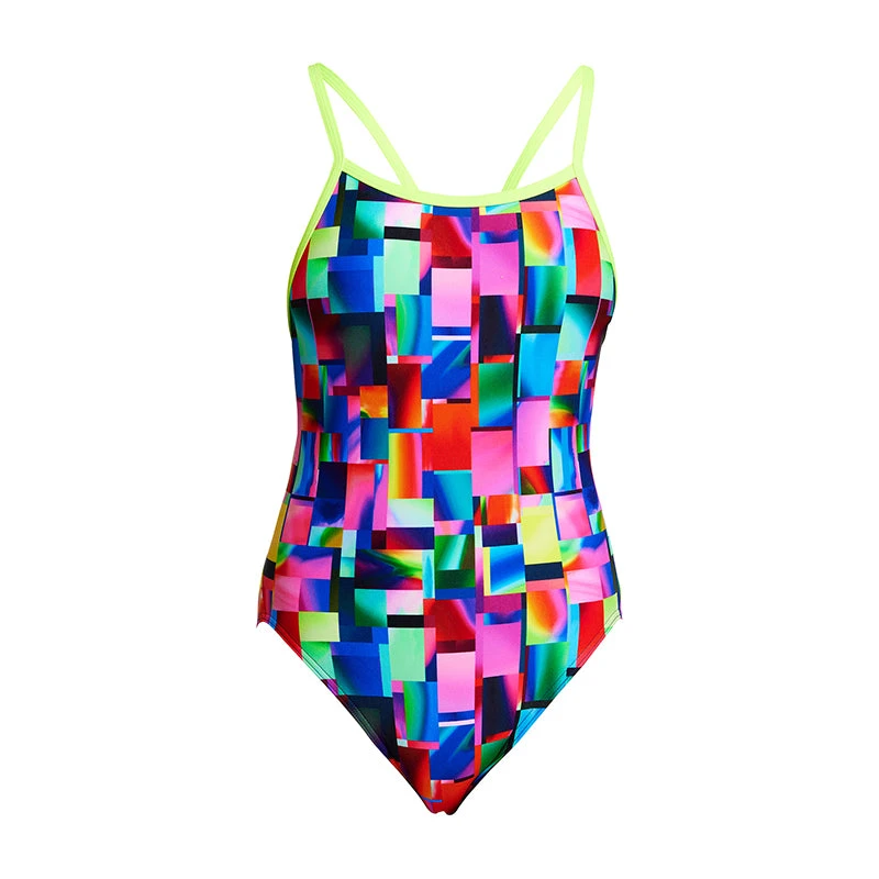 Funkita - Patch Panels - Girls Single Strap One Piece 2 Funkita - Patch Panels - Girls Single Strap One Piece - Image 2