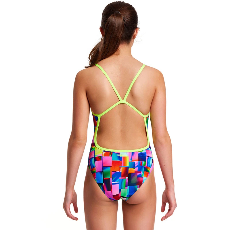 Funkita - Patch Panels - Girls Single Strap One Piece 3 Funkita - Patch Panels - Girls Single Strap One Piece - Image 3